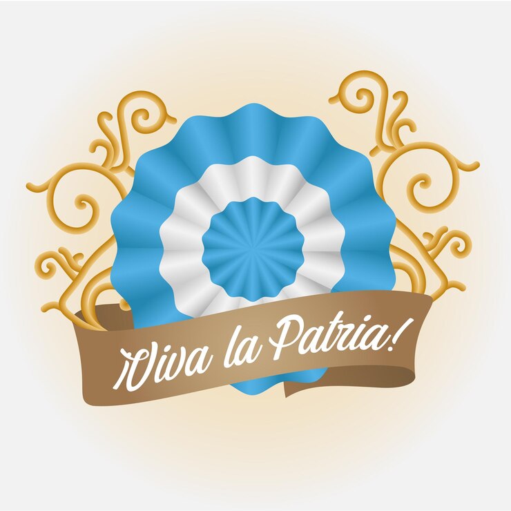 Vector escarapela de la argentina