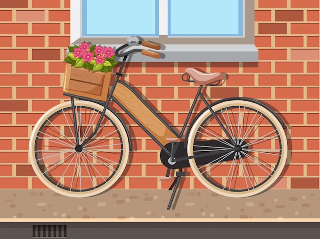 Escena con una bicicleta