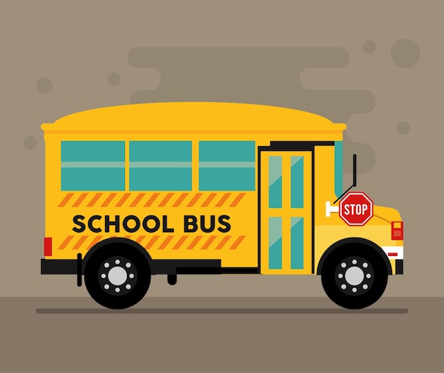 Escena de la escuela de autobuses
