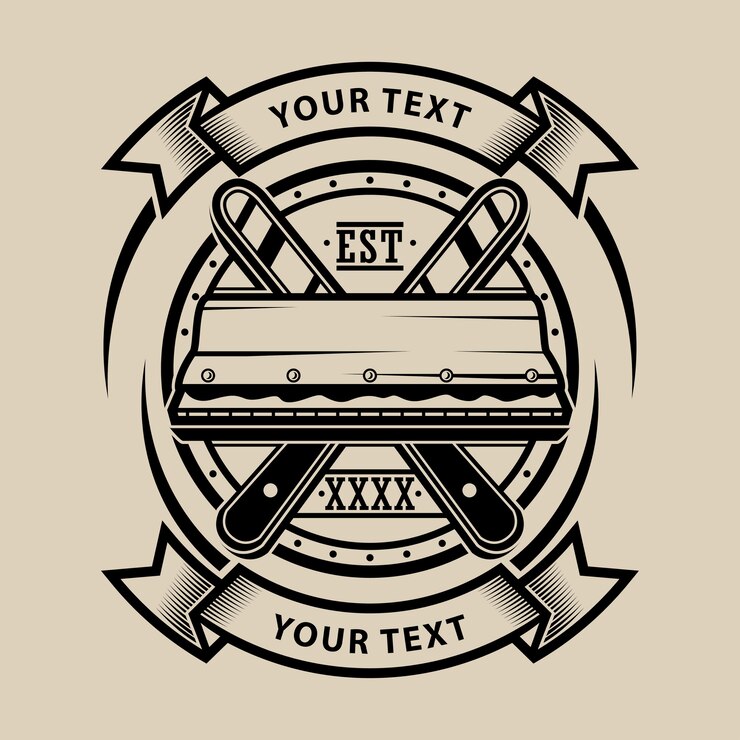 Vector escobilla de goma de la impresión del logotipo del diseño del vector