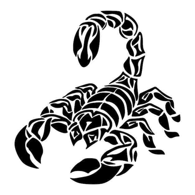 un escorpión tribal para el tatuaje