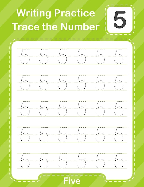 Escriba los números práctica de escritura a mano hoja de trabajo de desarrollo educativo números de aprendizaje para niños