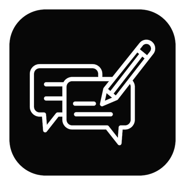 Escribir la ilustración vectorial