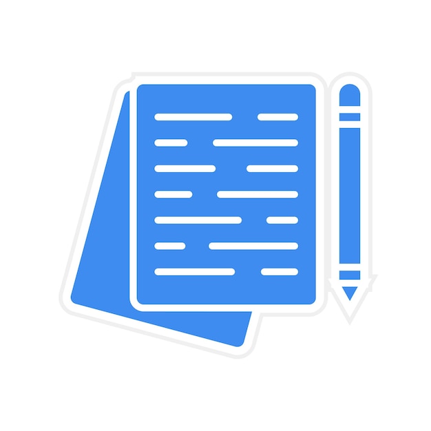 Escribir la imagen vectorial del icono de revisión Se puede utilizar para la retroalimentación del cliente