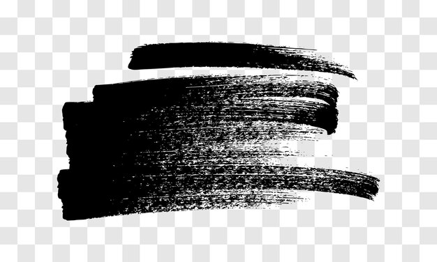 Escribir con un marcador negro Escribir al estilo Doodle Elemento de diseño dibujado a mano negro en fondo transparente Ilustración vectorial