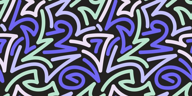 Escripturas abstractas en colores pastel en una superficie negra