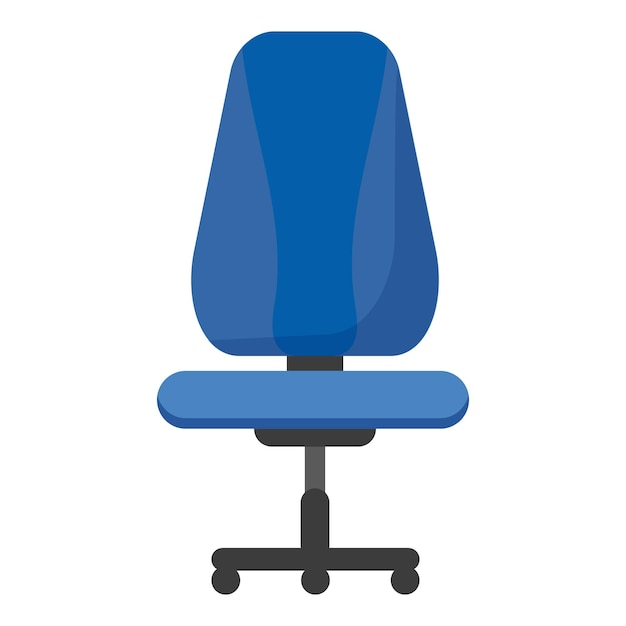 Escritorio silla muebles icono dibujos animados vector oficina lado negocio trabajo