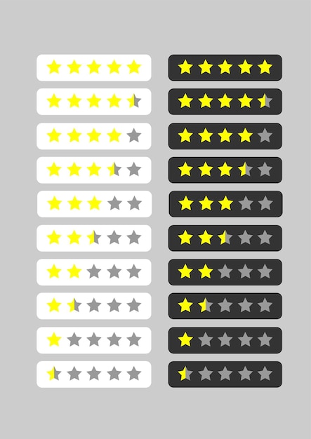 escritura de estrellas vectoriales