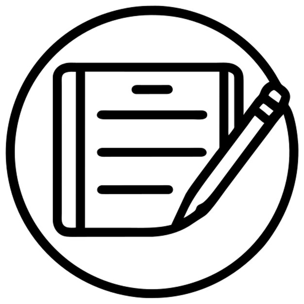 escritura de texto con el contorno del icono del logotipo de la empresa