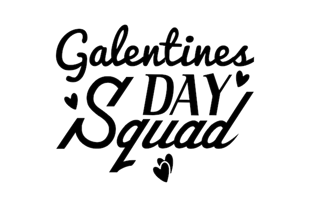 Escuadrón del día de Galentines svg