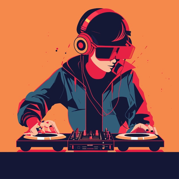 Vector escuchar música