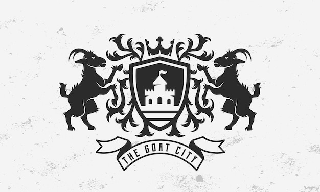 El escudo de armas de la ciudad de la cabra