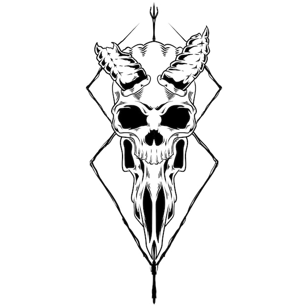 Escudo de armas gótico con calavera, camisetas de diseño grunge.vintage