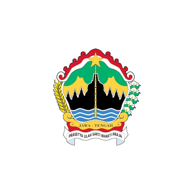 ESCUDO DE ARMAS DE LA PROVINCIA DE JAVA CENTRAL LAMBANG LOGO JAWA TENGAH