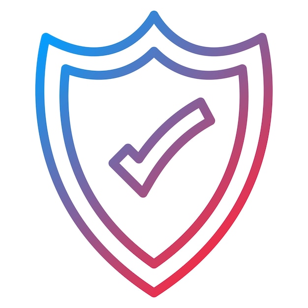 un escudo azul con un borde azul y rosa