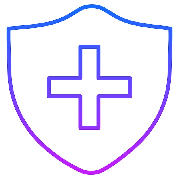 un escudo azul con una cruz blanca en él