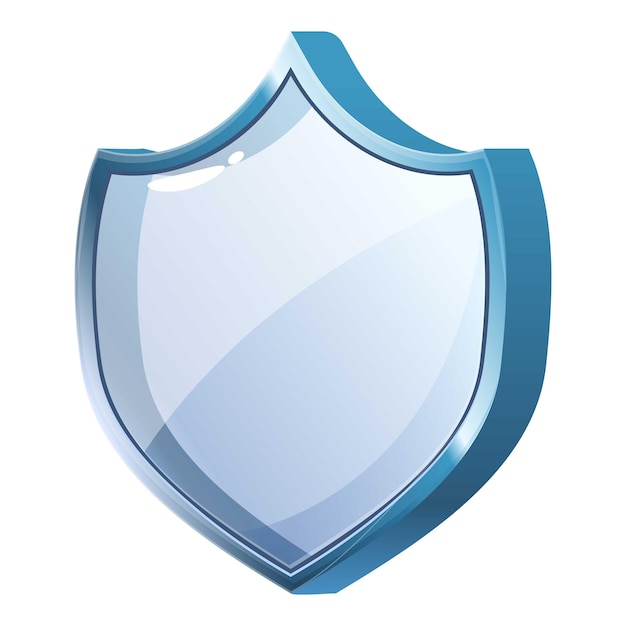 El escudo azul está proporcionando seguridad y protección.