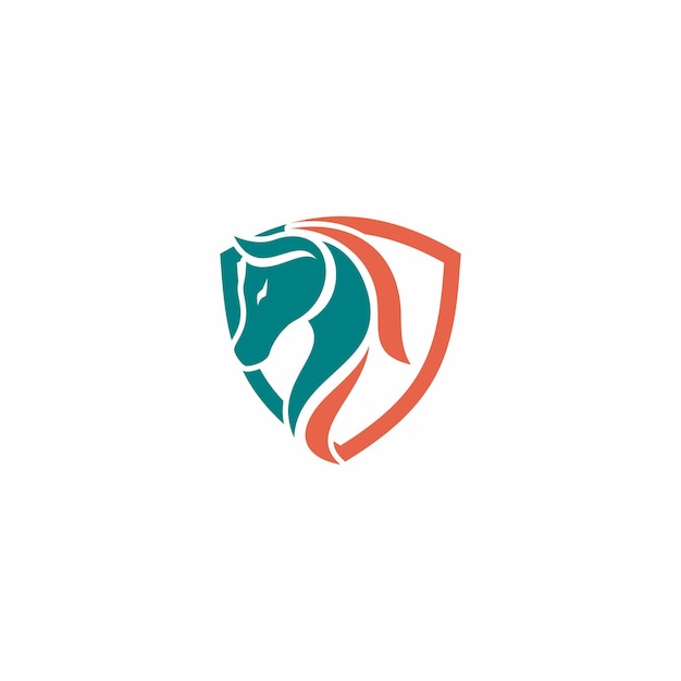 Un escudo con un caballo en él