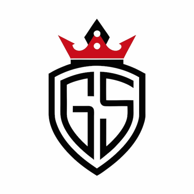 un escudo con una corona y una corona en él
