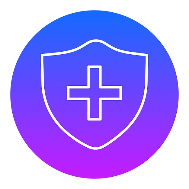 un escudo con una cruz en él y un círculo azul con una cruz blanca