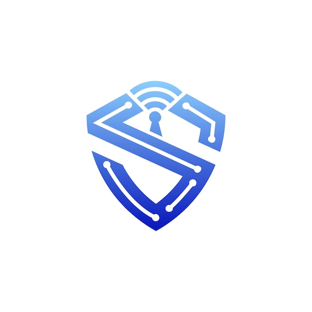 Escudo con diseño del logotipo de Seguridad