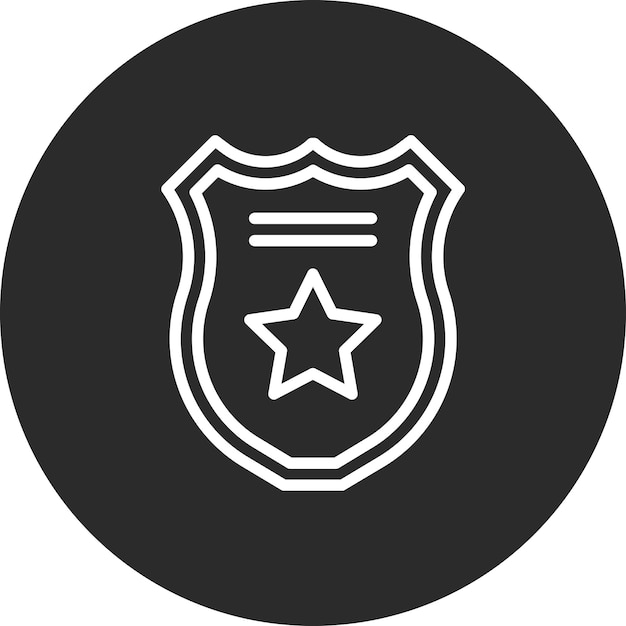 un escudo con una estrella en él está en un círculo