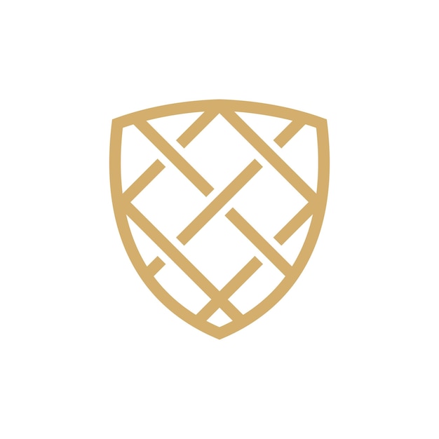Escudo logo icono vector aislado