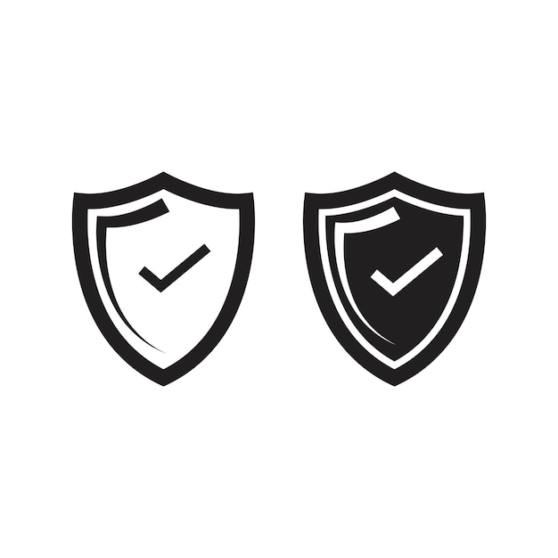 Escudo con marcas de verificaciónSímbolo de seguridadDiseño