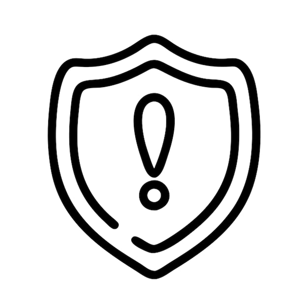 un escudo o escudo familiar con un signo de exclamación que representa la historia familiar o genética