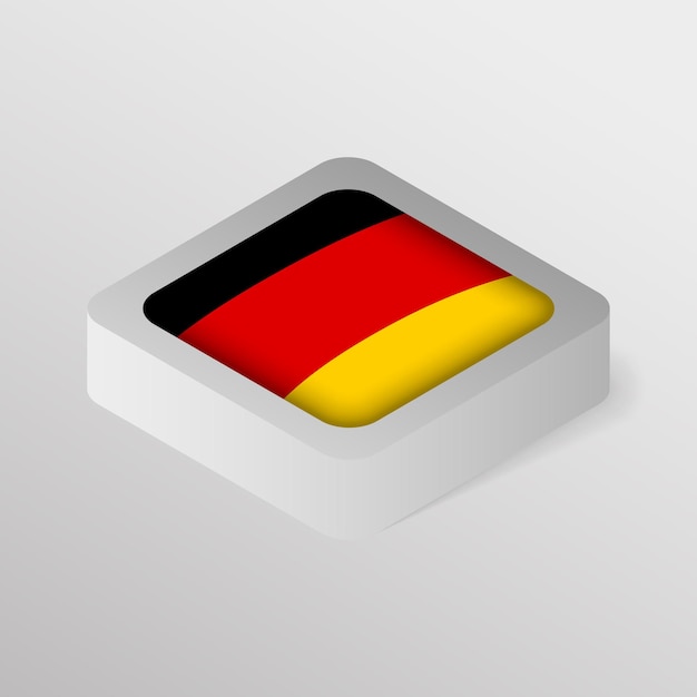 Escudo patriótico vectorial con bandera de Alemania Un elemento de impacto para el uso que desea hacer de él