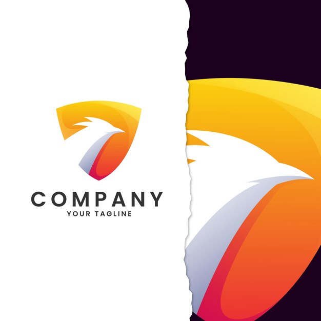 Escudo Phoenix Logo Degradado De Color
