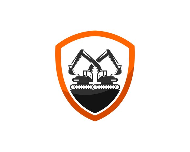 Escudo de protección con construcción de excavadora transversal en el interior