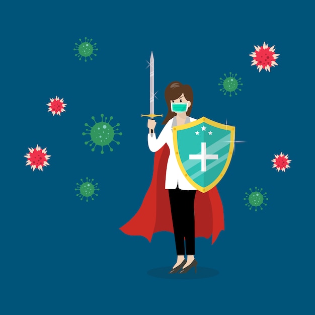 Escudo que protege los iconos de virus