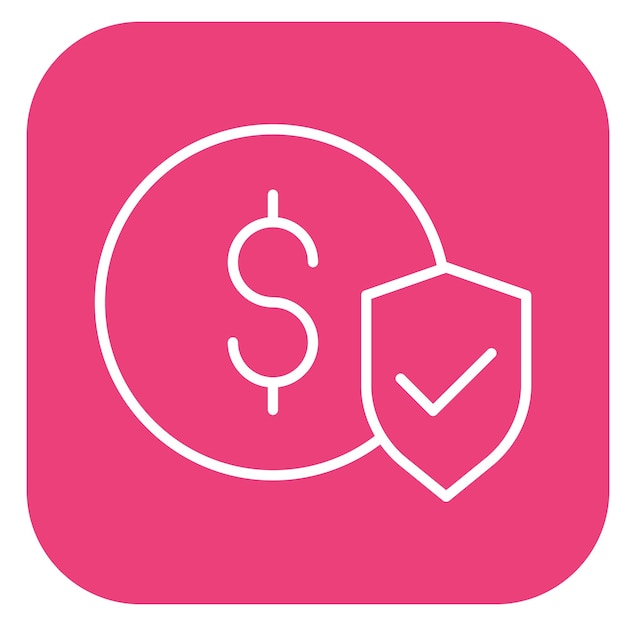 un escudo con un signo de dólar en él que dice dólar