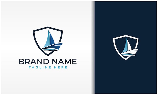 Escudo simple con velero dentro