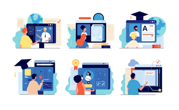 Escuela a distancia. Educación en Internet, capacitación y curso en línea.