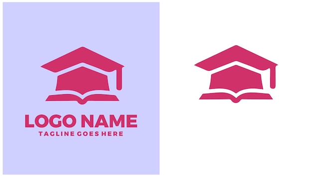 Escuela de oficios Escuela profesional Instituto técnico Escuela de carreras Ilustración de diseño de logotipo único