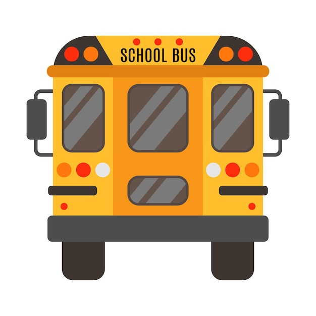 Escuela de vectores Autobús escolar Detrás de Regreso a la escuela