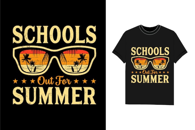 Escuelas para el diseño de camisetas de verano.