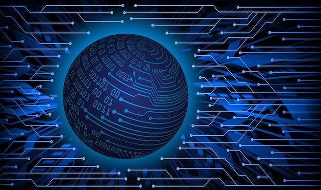 Una esfera azul con la palabra datos