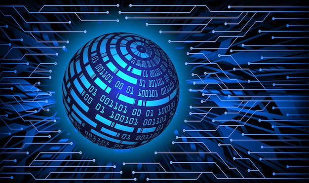 Una esfera azul con la palabra datos