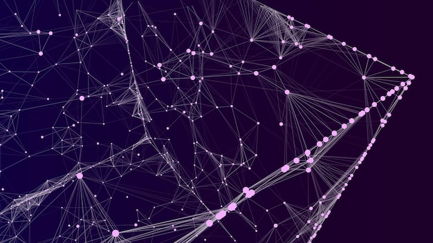 Esfera blanca compuesta de partículas Elementos modernos de estructura alámbrica Esfera de cuadrícula tecnológica Ilustración vectorial