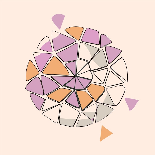 una esfera colorida con la palabra "geométrica" en ella