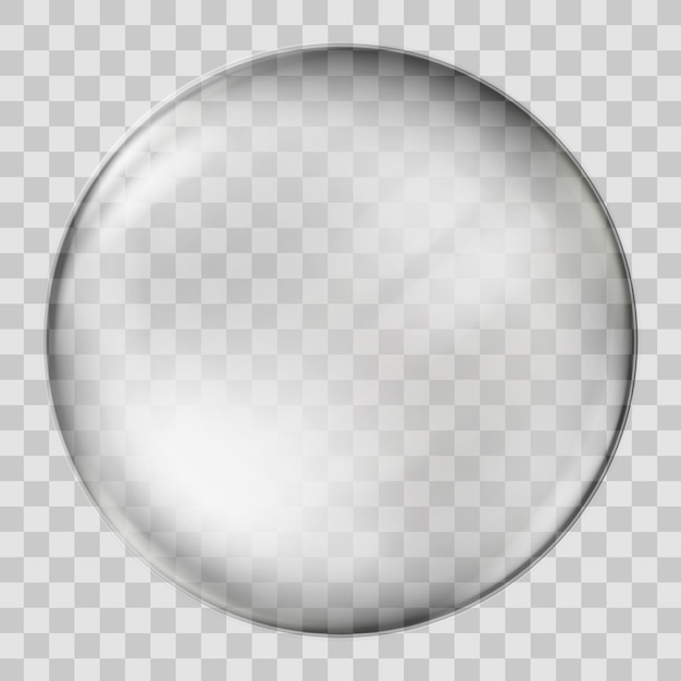 Vector esfera de cristal realista.