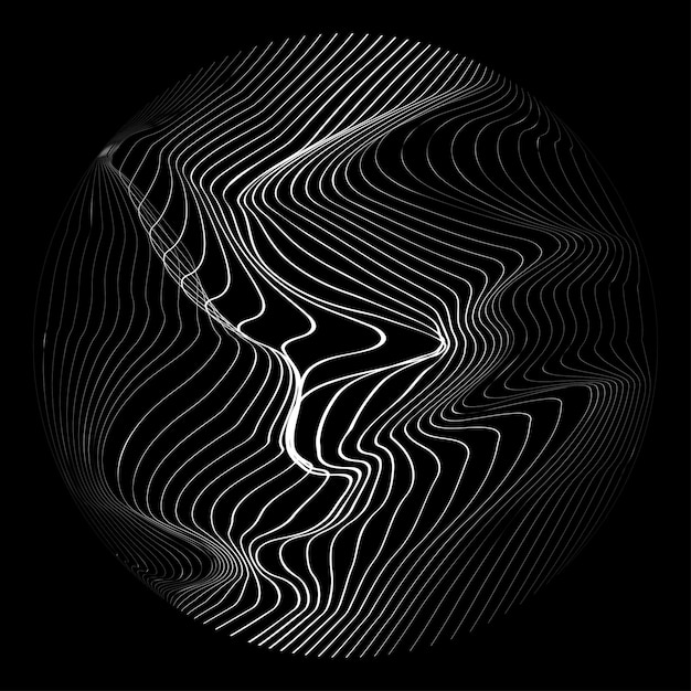 esfera Líneas construidas esfera transparente .Vector .Tecnología esfera Logo . elemento de diseño 3d.