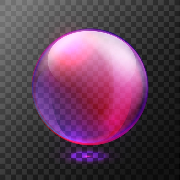 Esfera púrpura de colores