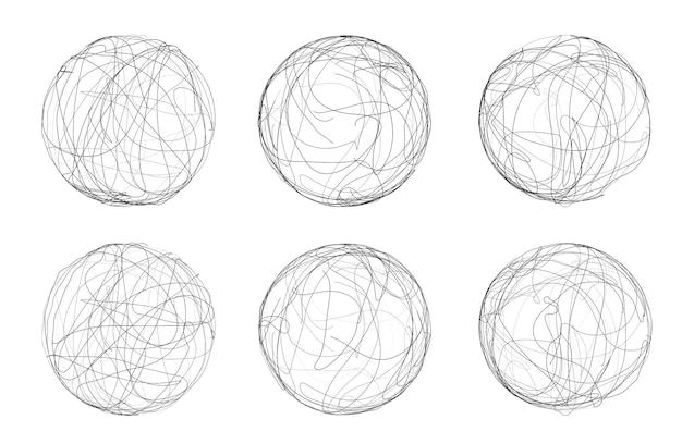 esfera de vector abstracto de líneas y curvas. colocar