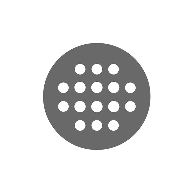 Esfera vectorial libre cuadrícula de tierra aislada icono de corte símbolo favicon logotipo