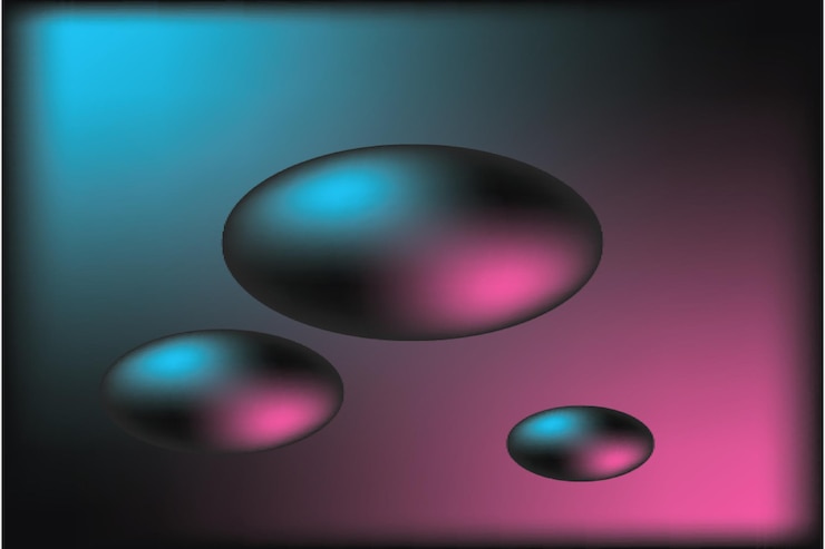 Vector esferas brillantes abstractas