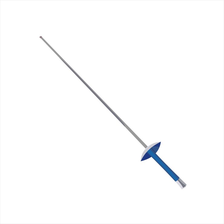 Vector esgrima anggar sword sports property herramienta diseño plano gráfico 2d hd